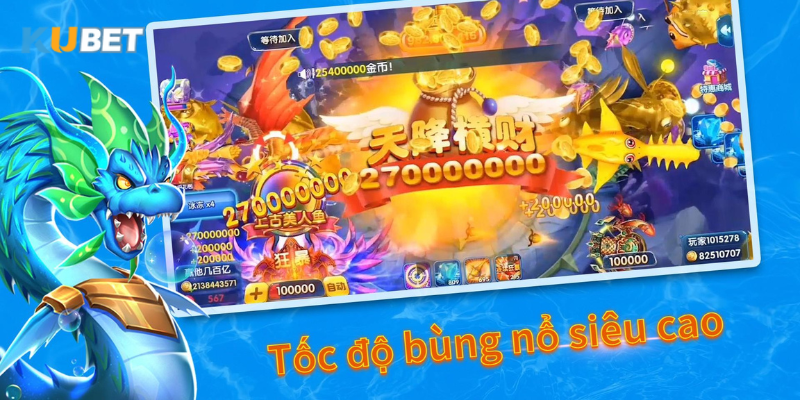 Các tính năng hỗ trợ xuất hiện trong game bắn cá 