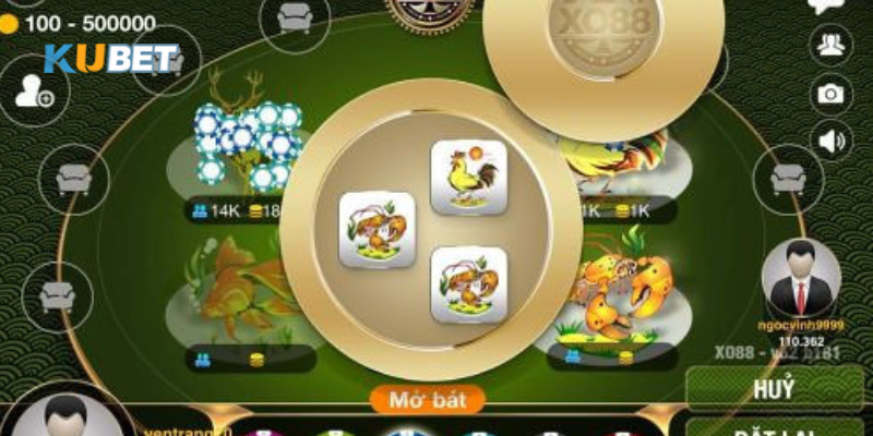 Thực hiện các ván chơi bầu cua tôm cá online ngay trên Kubet